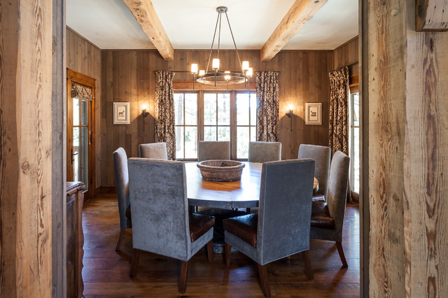 Fallen Leaf rustic-dining-room