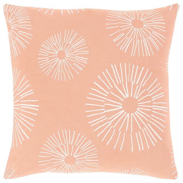 Lachen Pillowcase Or Sham In Peach Ivory Contemporary