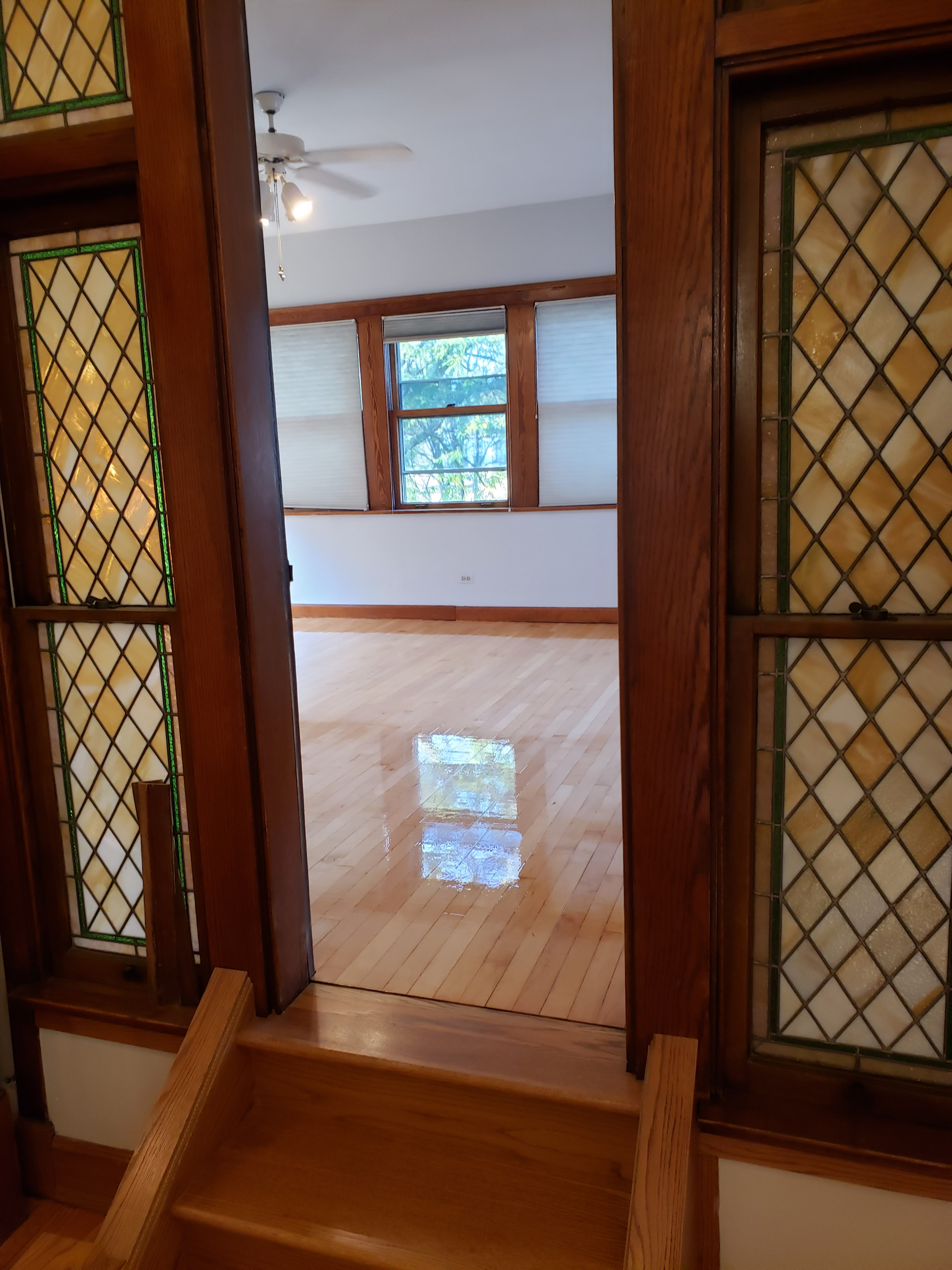 Old Irving Park, Chicago  , natural polyurethane finish on oak maple and pine