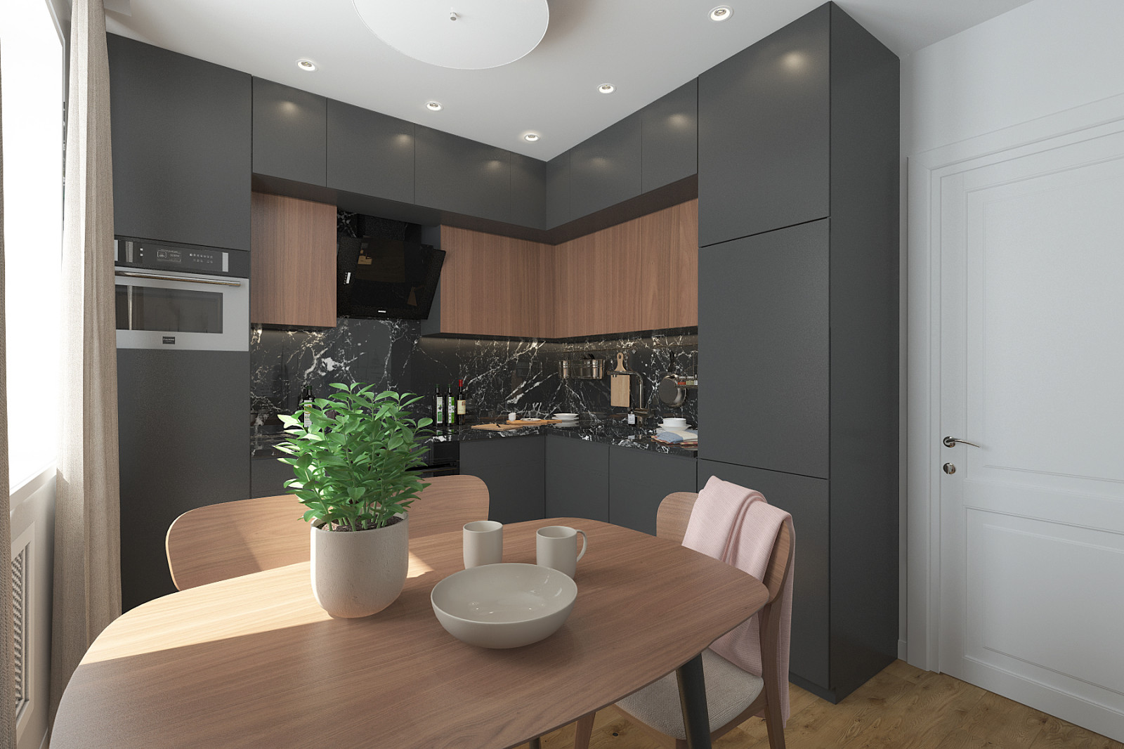 Дизайн четырехкомнатной квартиры 100 м2