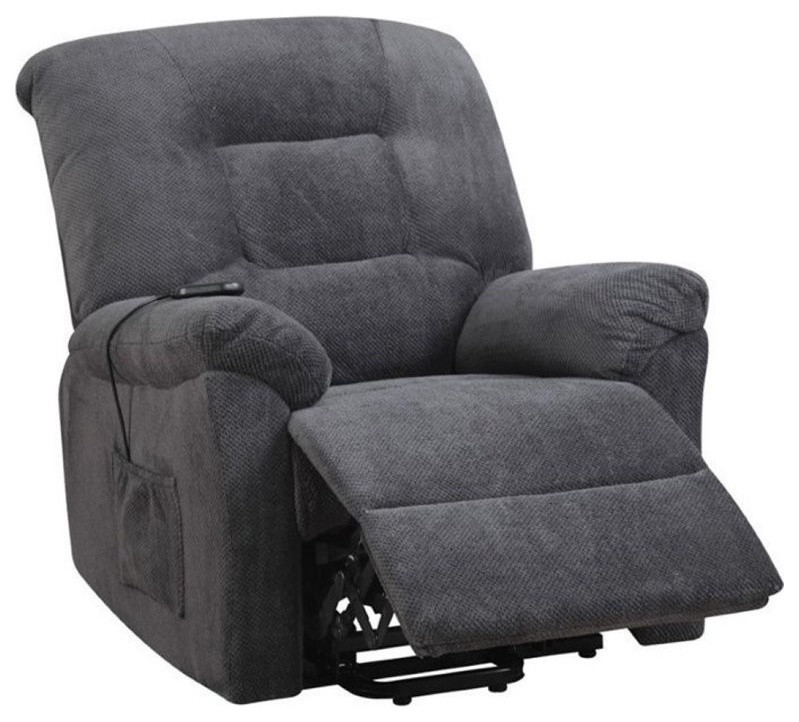 Pemberly Row Power Lift Recliner in Charcoal