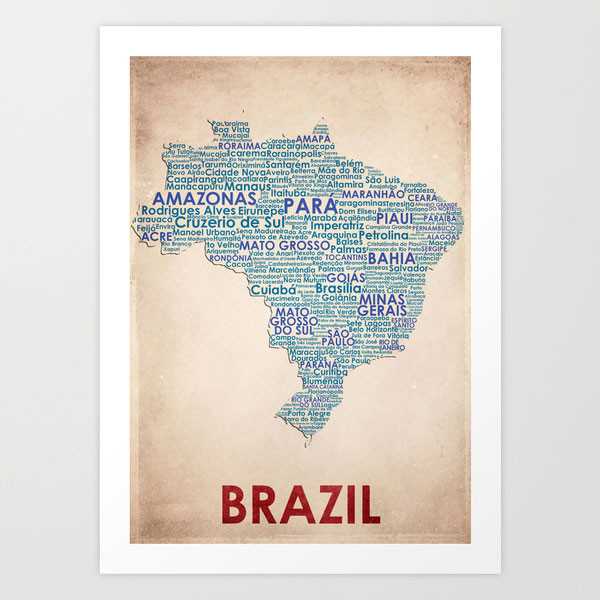 Brasil Art Print