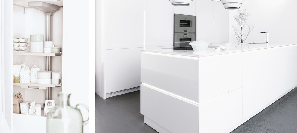 Design ideas for a modern kitchen in Stuttgart.