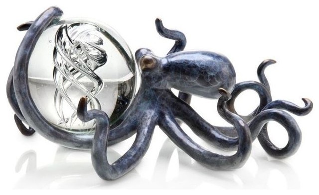 Octopus With Treasure Sculpture