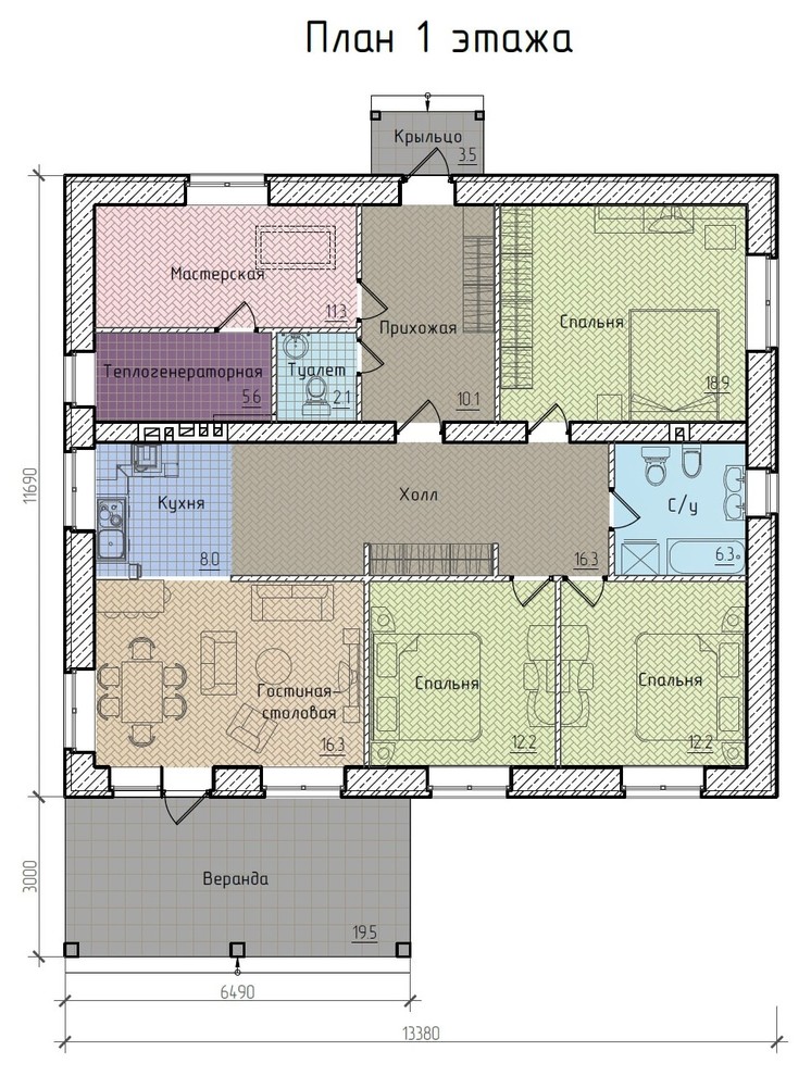 Проект дома в Кузнечихе