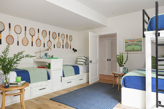Bridgehampton Summer House beach-style-bedroom