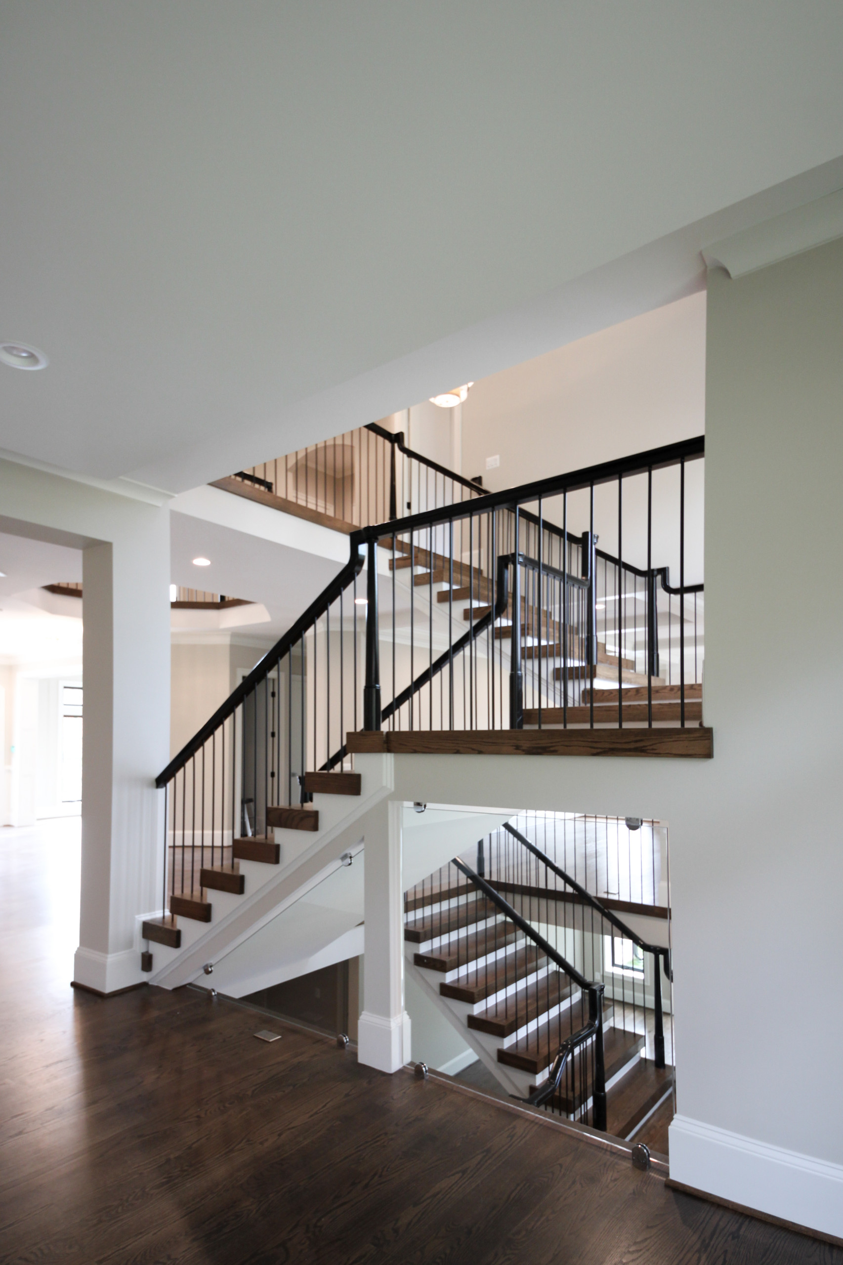89_Eclectic and Edgy Staircase in French Contemporary Residence, McLean VA 2210