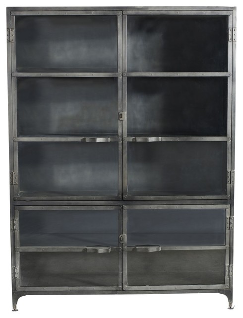 Black Iron Cabinet With Gl Doors Tall Display Black Iron Cabinet With Gl Doors Tall