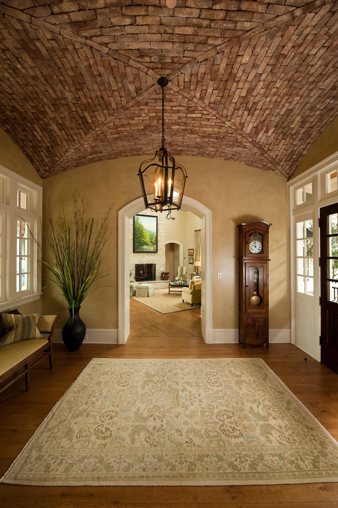 Design ideas for a large traditional vestibule in Charleston with beige walls.