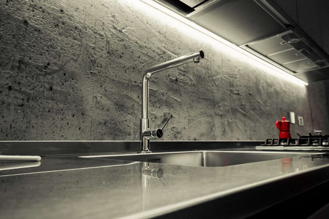 Microcemento contemporain-cuisine