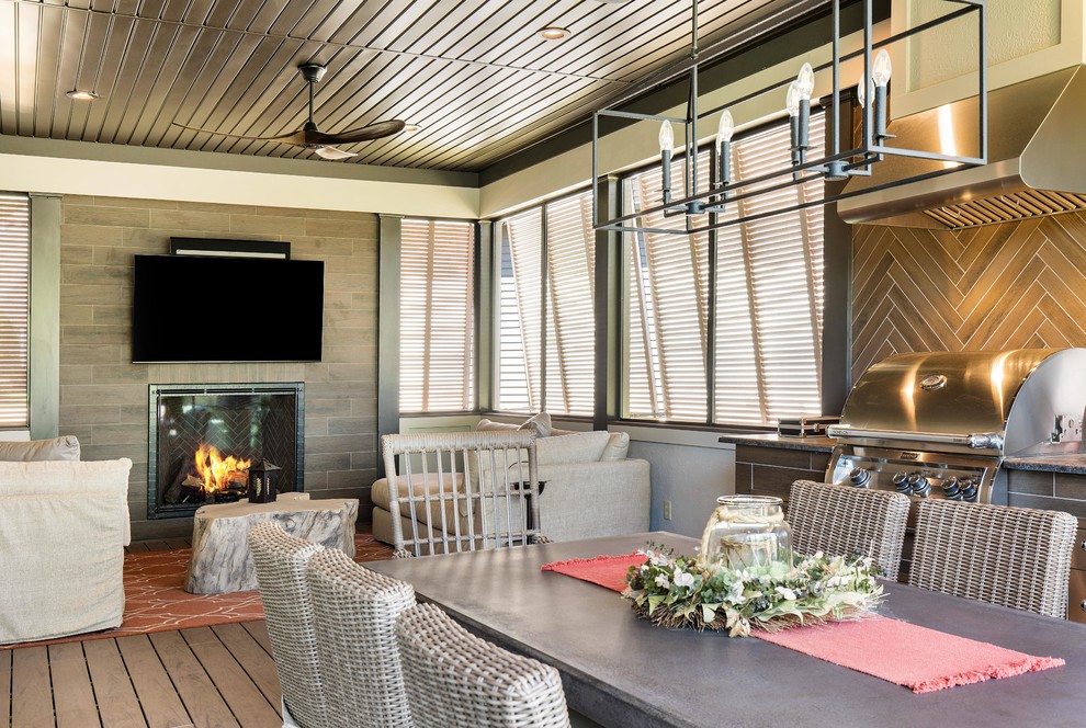Four Seasons Room Deck Addition - Traditional - St Louis - by Stockell ...