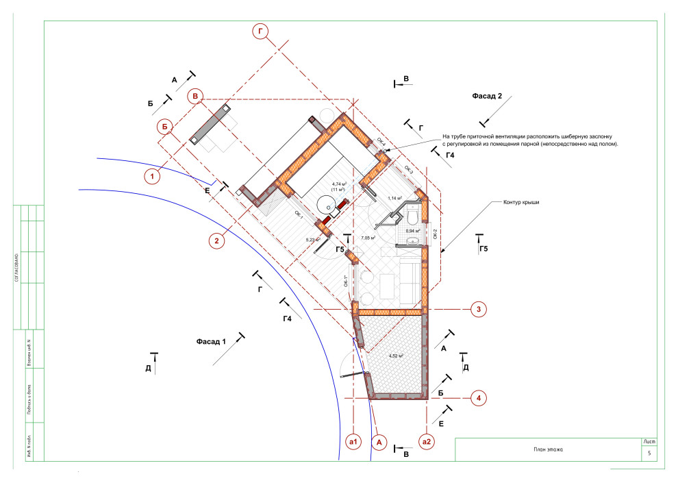 Баня с барбекю комплексом