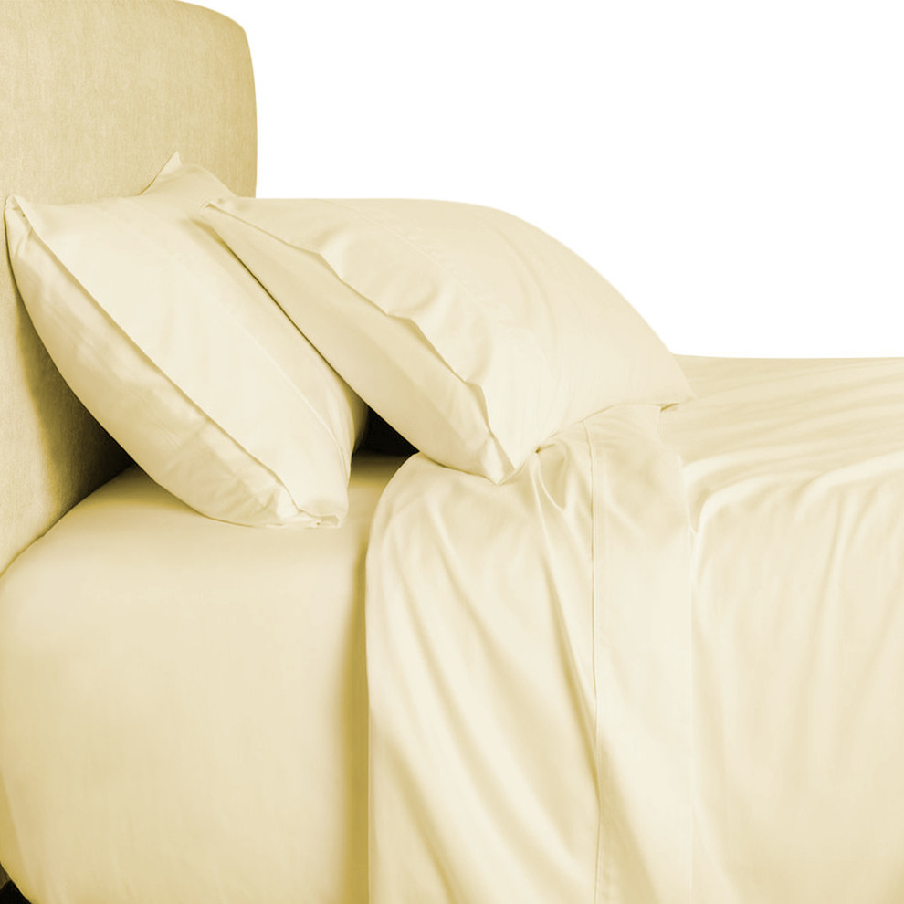 6Piece Viscose From Bamboo Ivory, Twin Extra Long Down Alternative