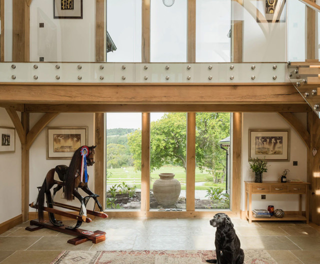 Full Interior Design Oak Frame Building landstil-entre