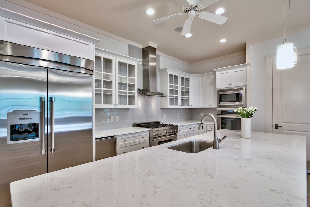 Kitchen - transitional kitchen idea in Miami