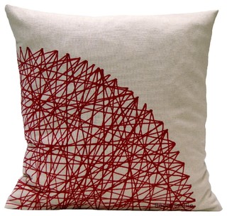 burgundy scatter cushions