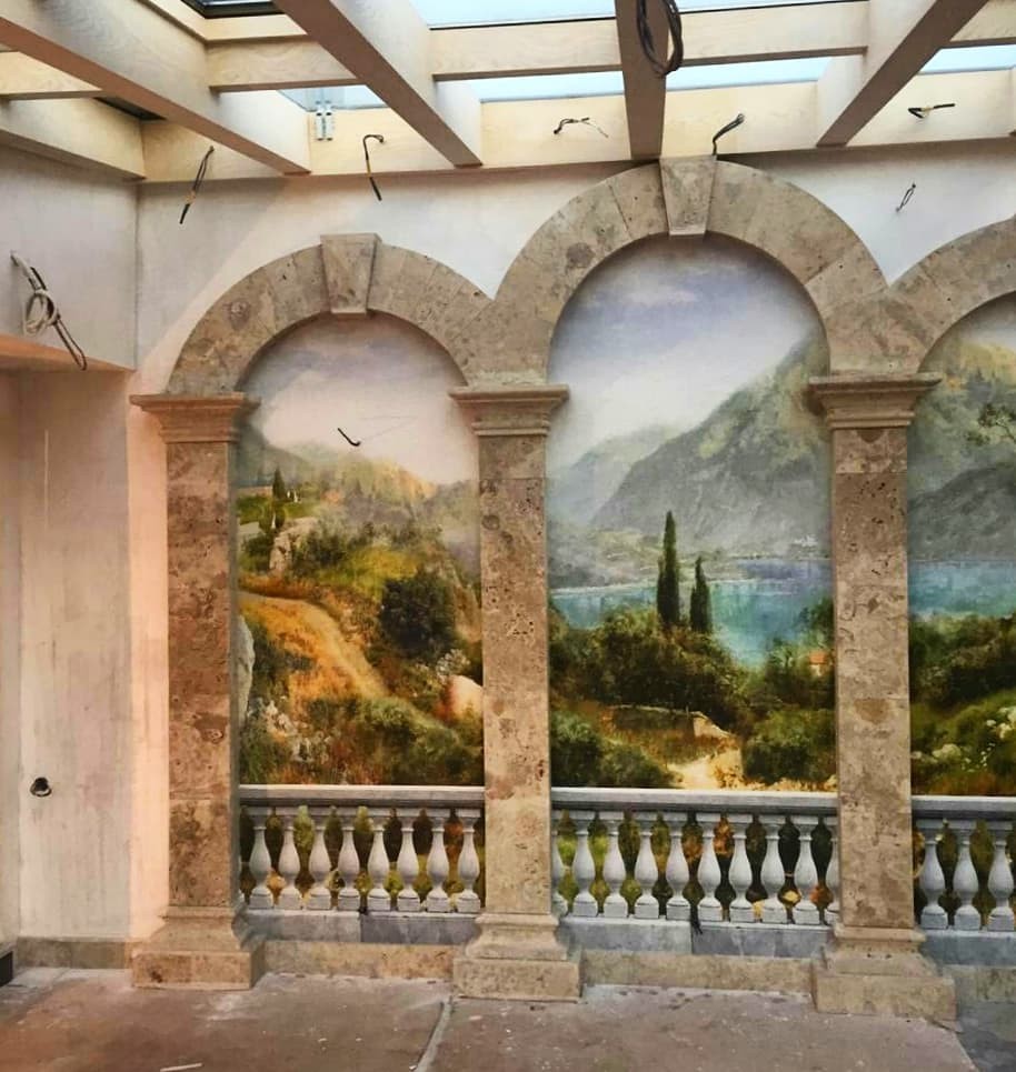 Фото с проектов в процессе монтажа