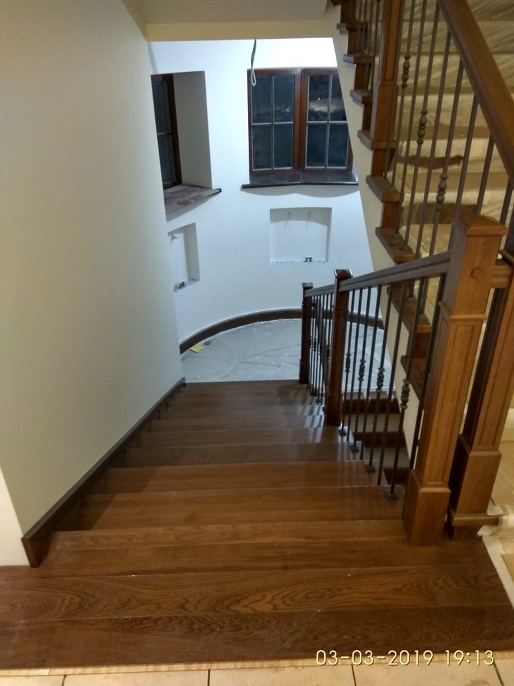 Облицовка бетонной лестницы