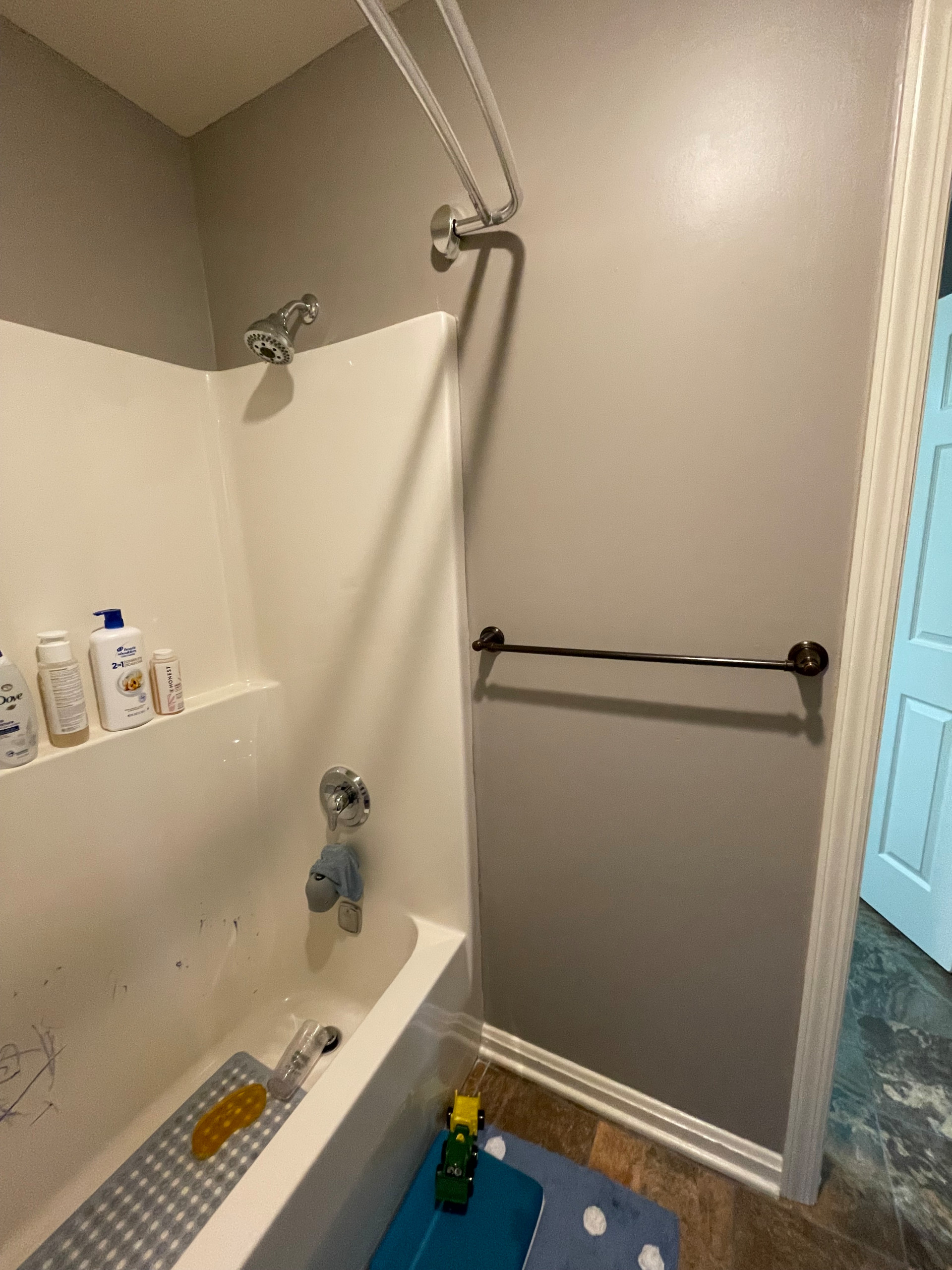 Elegant Rustic Luxe Bathroom renovation.