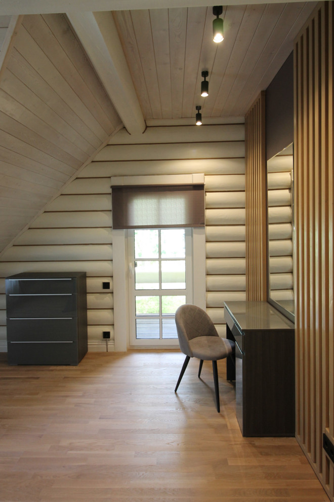 Срубовой коттедж 38 в п.Рощино, Ленинградская обл. Царство-Королевство