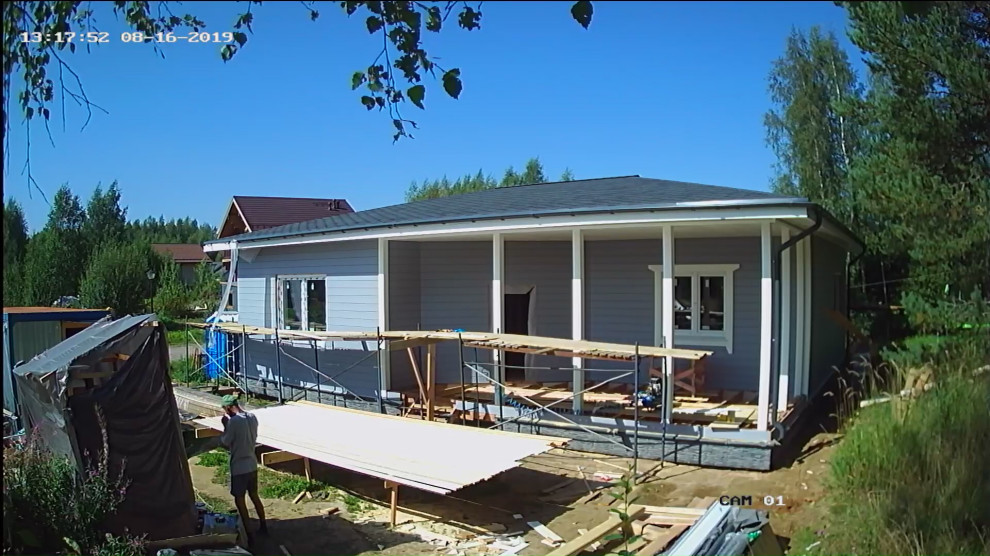 Одноэтажный загородный дом