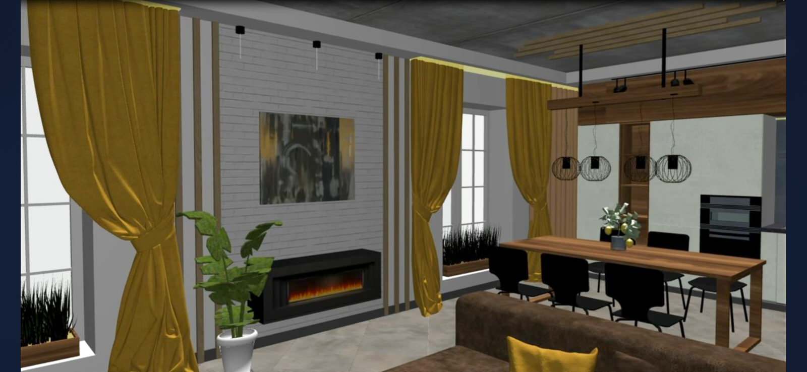 Преображение пространства кухни-гостиной в стиле Лофт