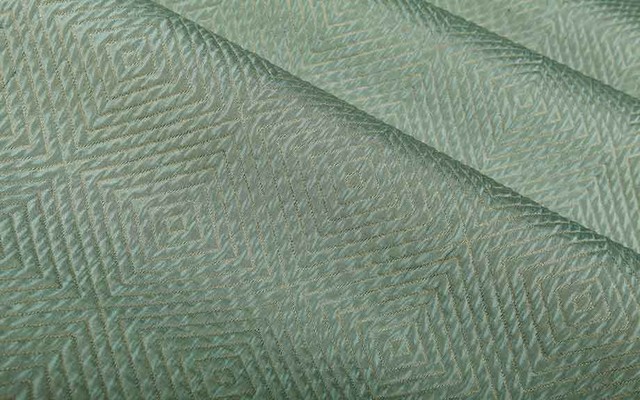 Impulse Geometric Upholstery Fabric in Blue Ice