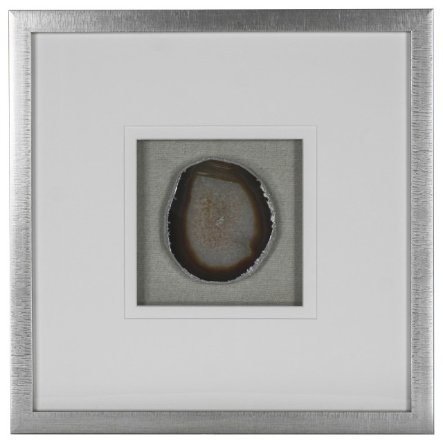 Agate Slice Shadow Box Wall Décor - Contemporary - Wall Accents - by ...