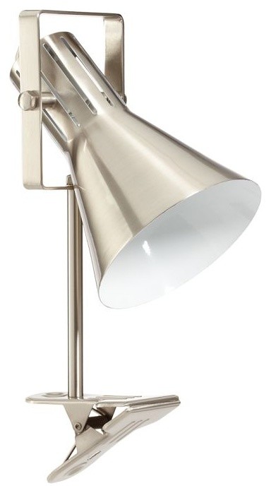 Colorful Clip Lamp, Nickel