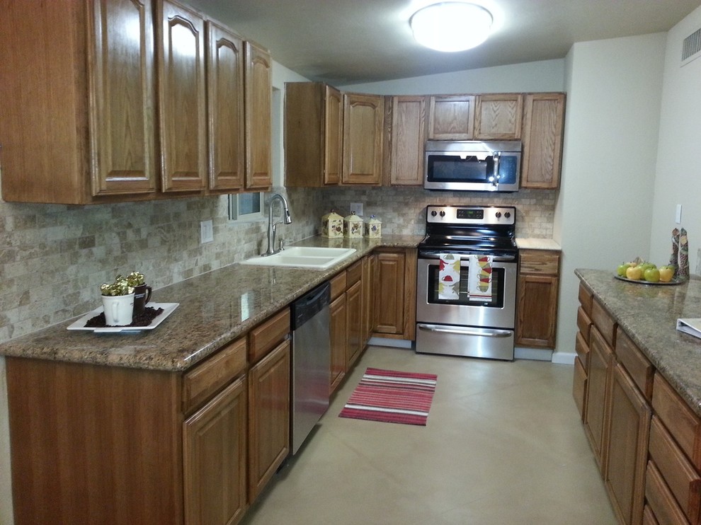 Mountain style kitchen photo in Phoenix