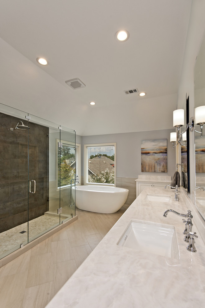 Marvelous Home Makeovers Master Bath - Transitional - Bathroom - Dallas ...