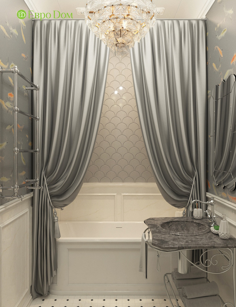 Дизайн трехкомнатной квартиры 120 кв. м в классическом стиле. Фото проекта