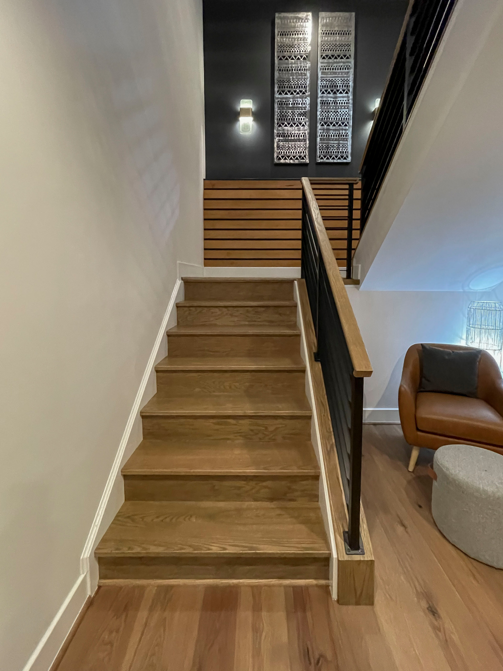 113_Floating Straight- Stringers with No Risers in Contemporary Home, Bethesda M