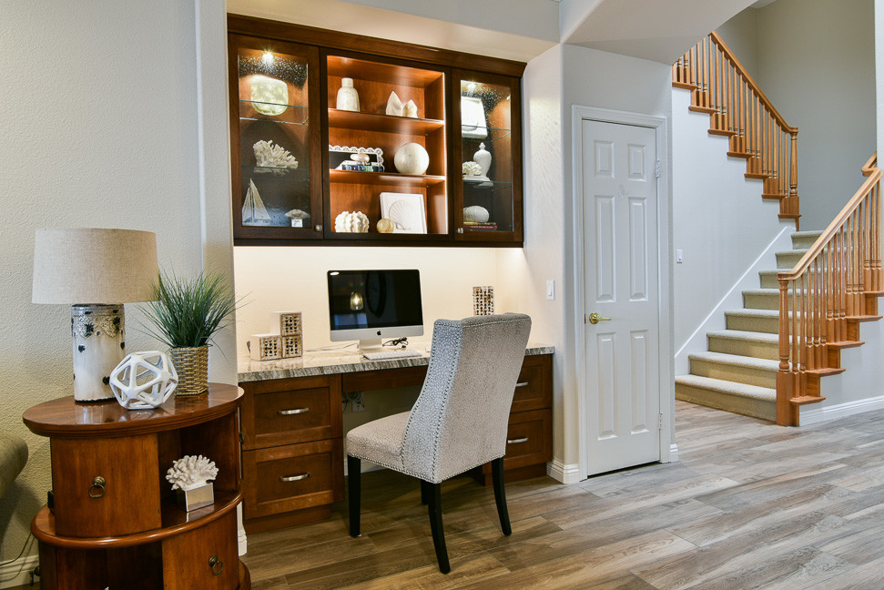 Example of a transitional kitchen design in San Diego
