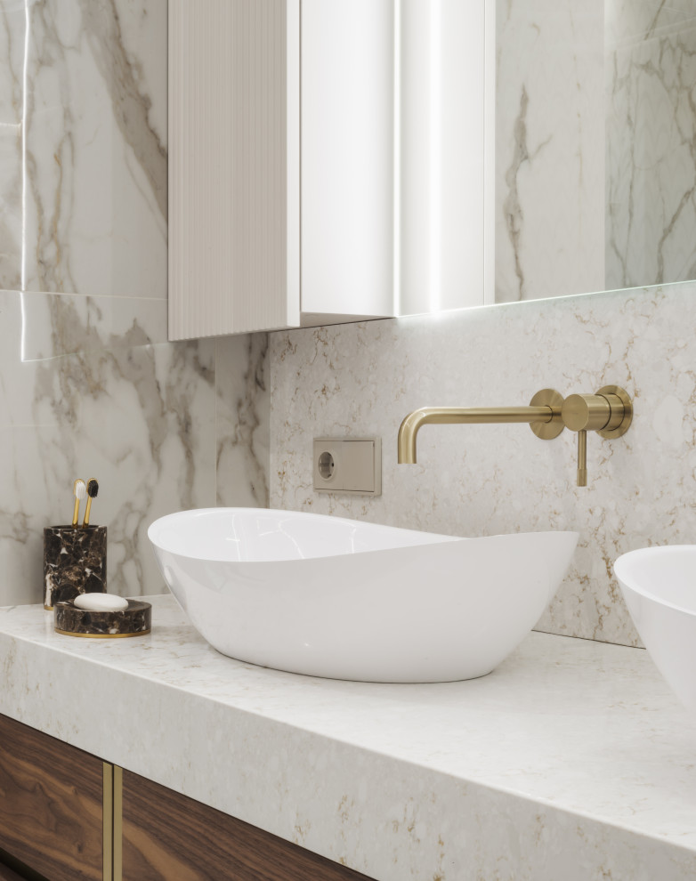 Реализация современной четырехкомнатной квартиры площадью 170 м²