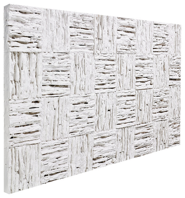 Woven Lava Rock Wall Panel, Almond Contemporary Wall Panels by
