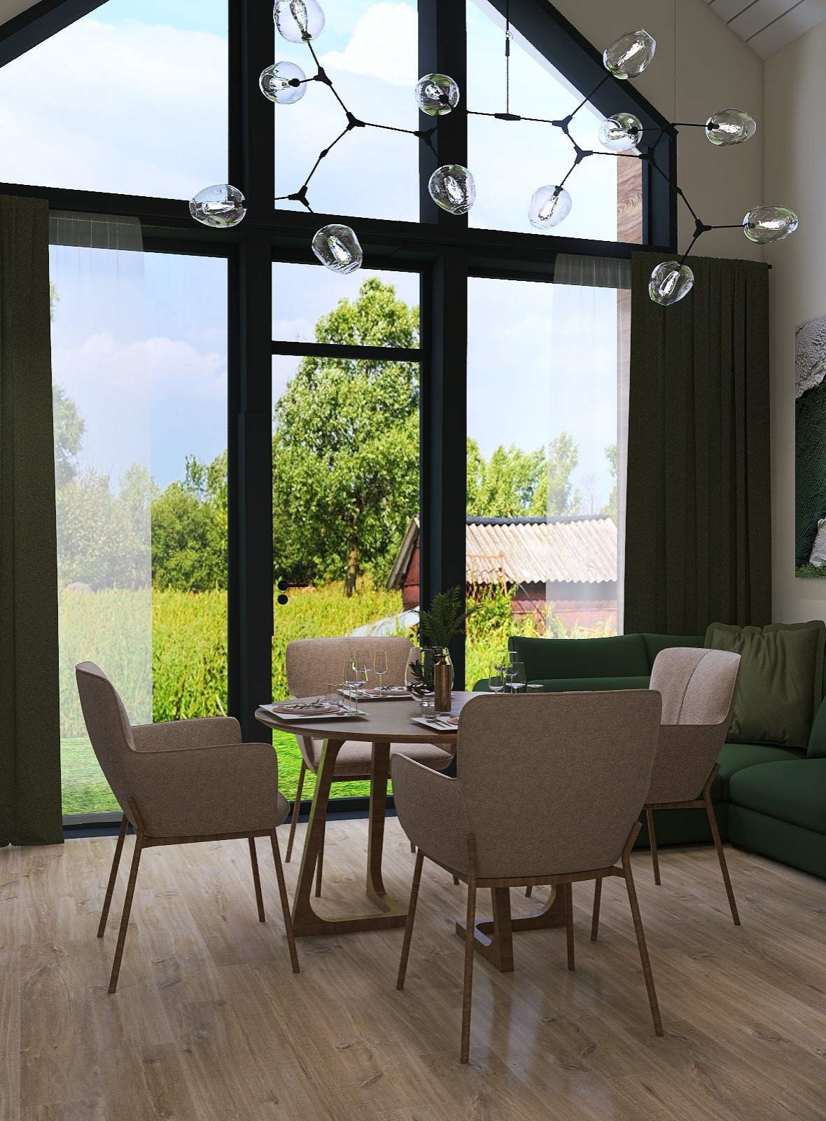 Г. САРАТОВ, 59 КВ.М.ЗАГОРОДНЫЙ ДОМ В СТИЛЕ БАРНХАУС