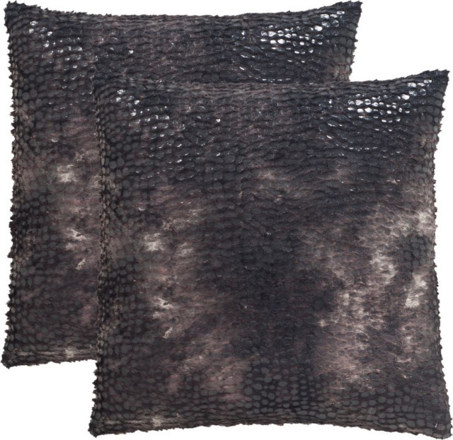 Textures & Weaves Mimi Pillow, Set of 2, Rose, 24"x24"