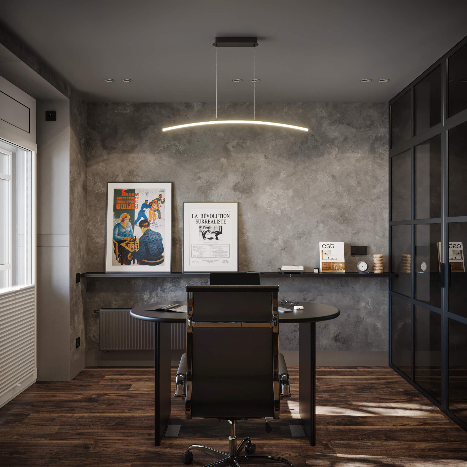 Квартира 93 кв.м. г. Калининград   Гостиная-Кабинет