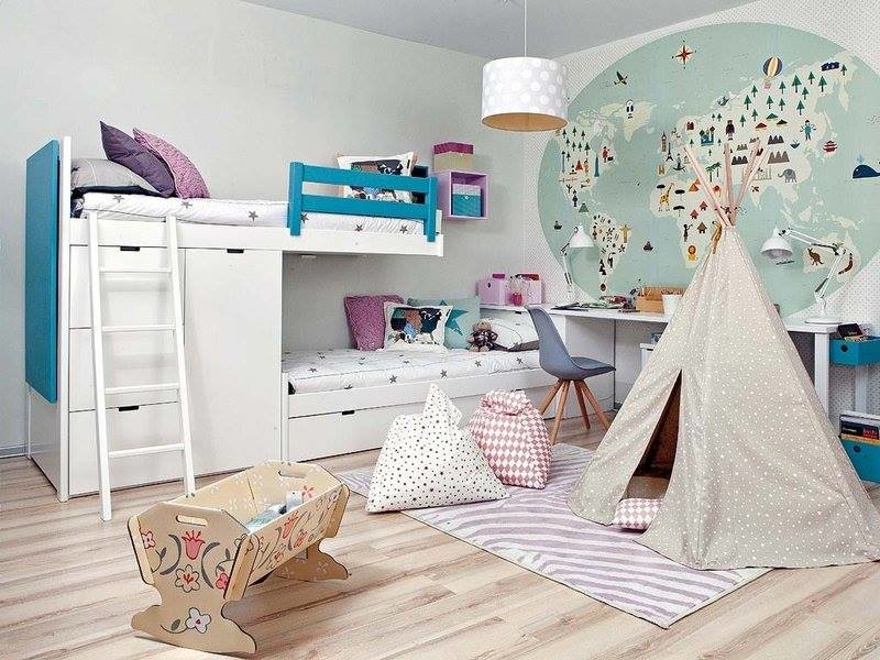 Inspiration for a contemporary kids' room in Bilbao.