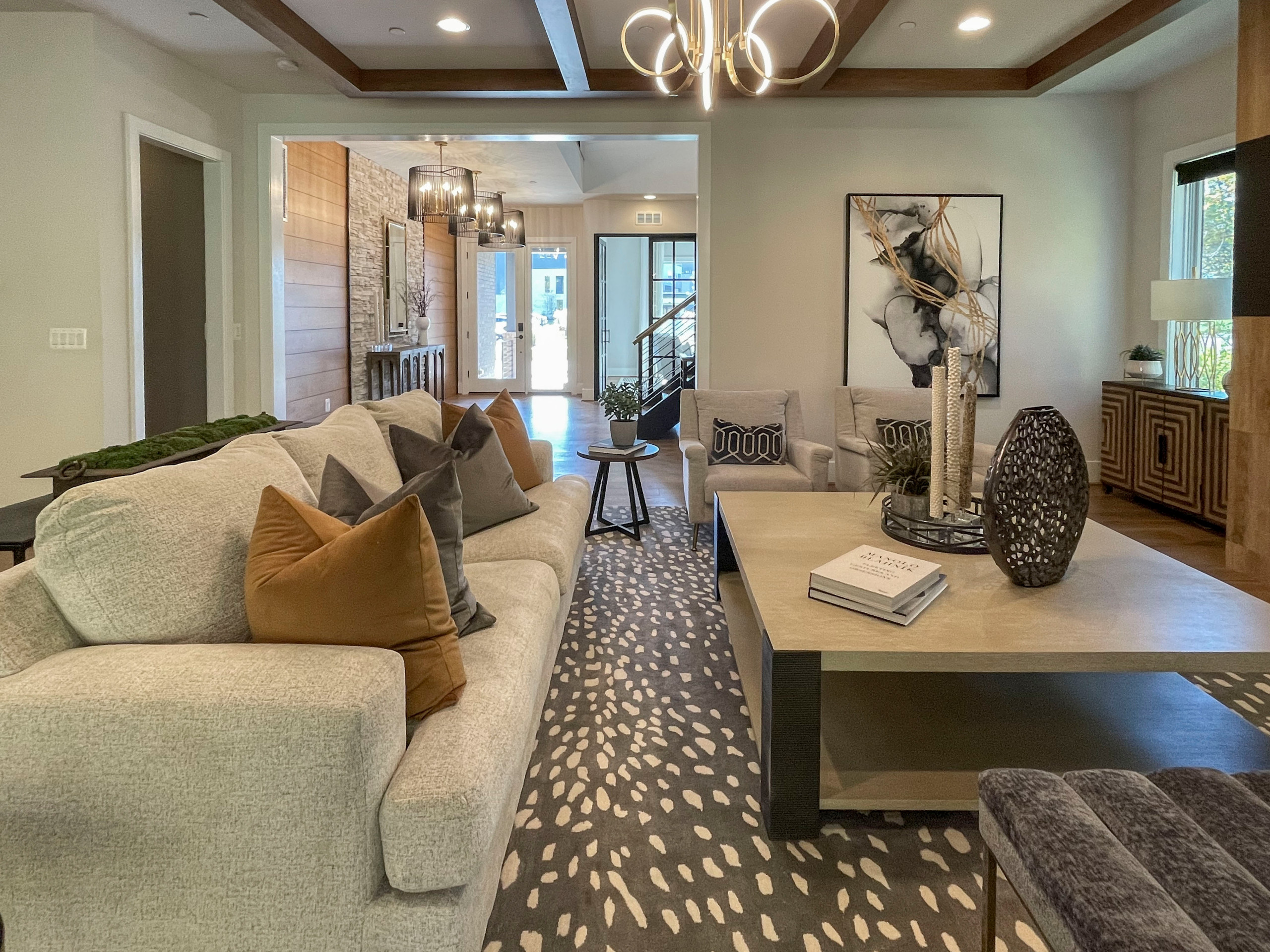 113_Floating Straight- Stringers with No Risers in Contemporary Home, Bethesda M