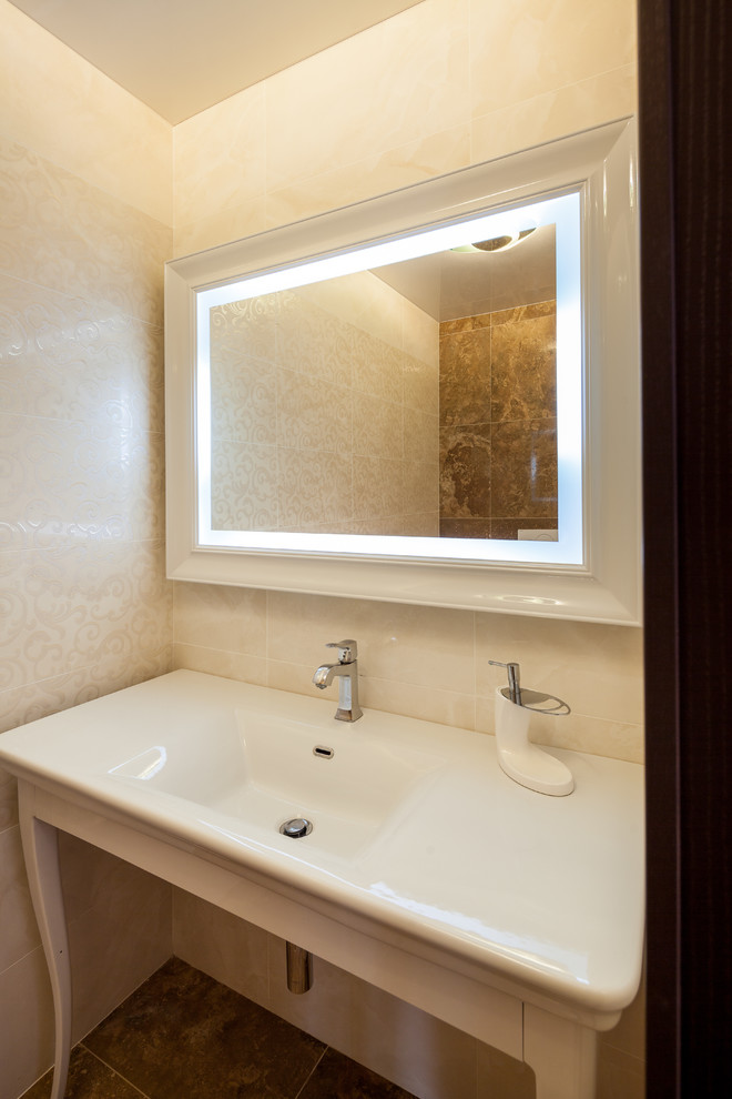 Интерьер трехэтажного загородного дома в Нижегородской области