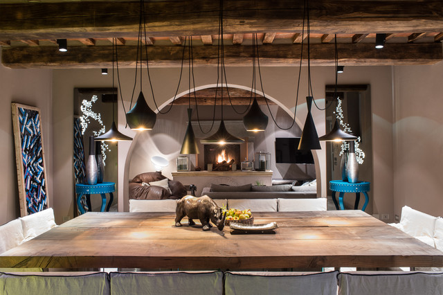Private House 104 rustic-dining-room