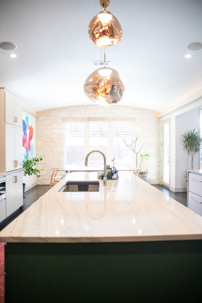 Entry, Living, Kitchen, Laundry + Bathrooms