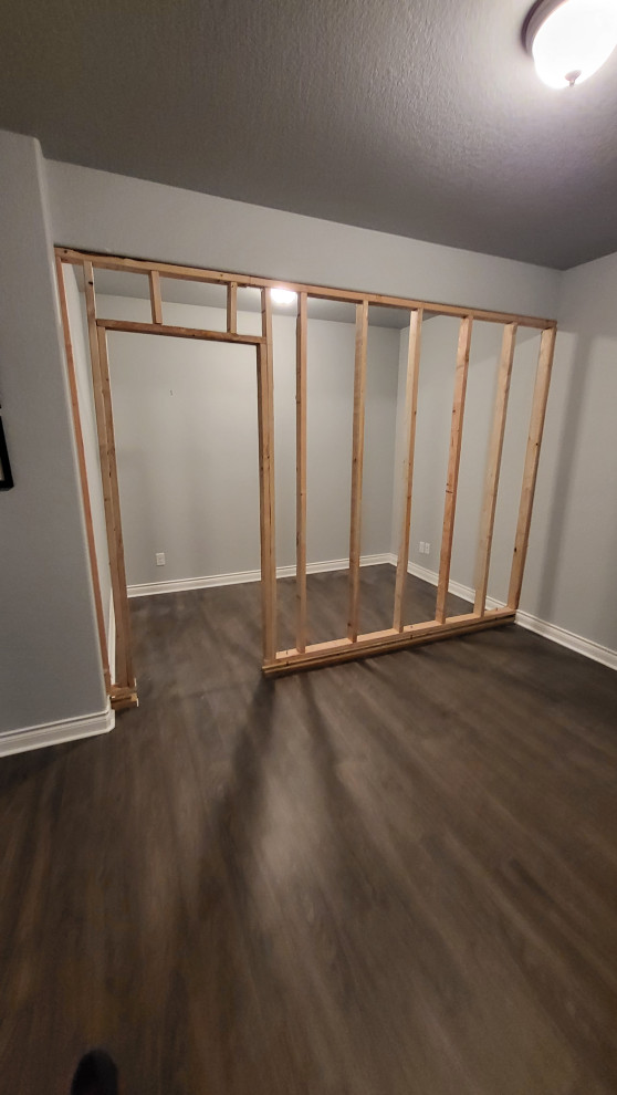 Closet Addition in Basement Bedroom