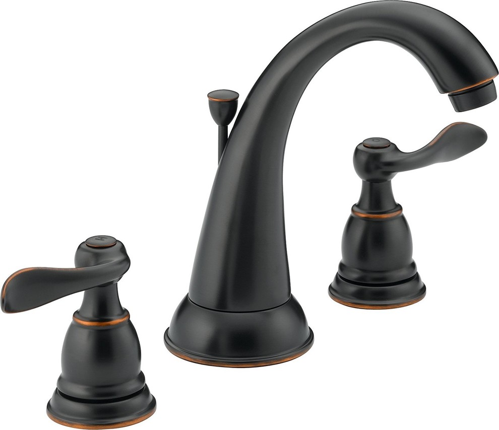 2 Handle Widespread Bathroom Faucet Traditional Bathroom Sink   Home Design 