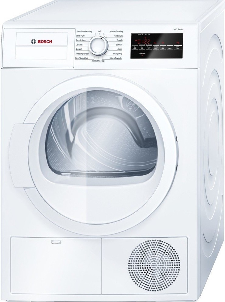 Bosch 24" Compact Electric Condensation Dryer, White
