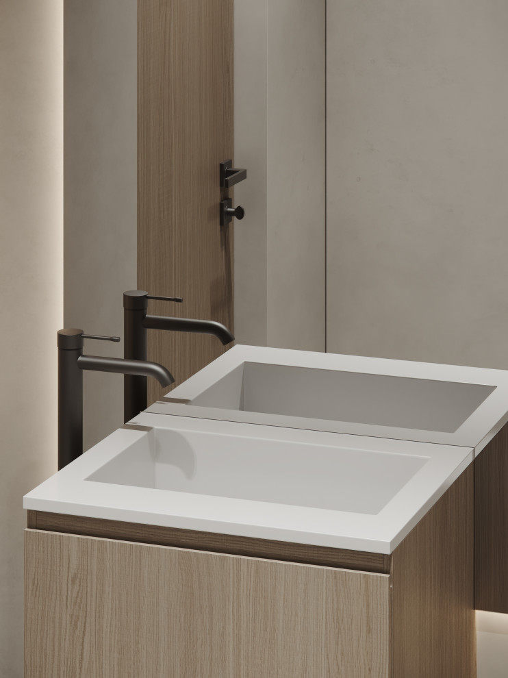 Квартира 144,8 m в стиле современный минимализм