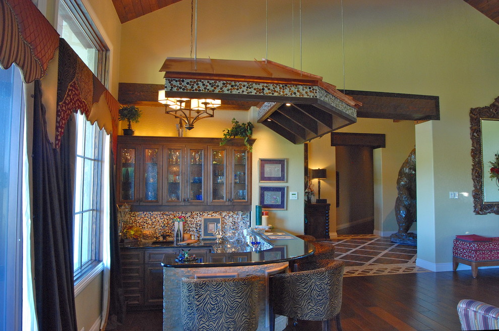 Inspiration for a rustic wine cellar remodel in Austin