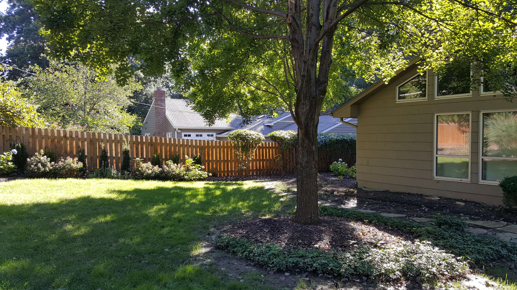 BEFORE Fairway backyard